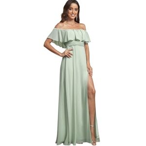Ever Pretty Strapless Mint Green Gown